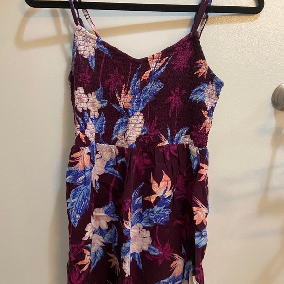 Purple Floral Dress, size S - Picture 1 of 3